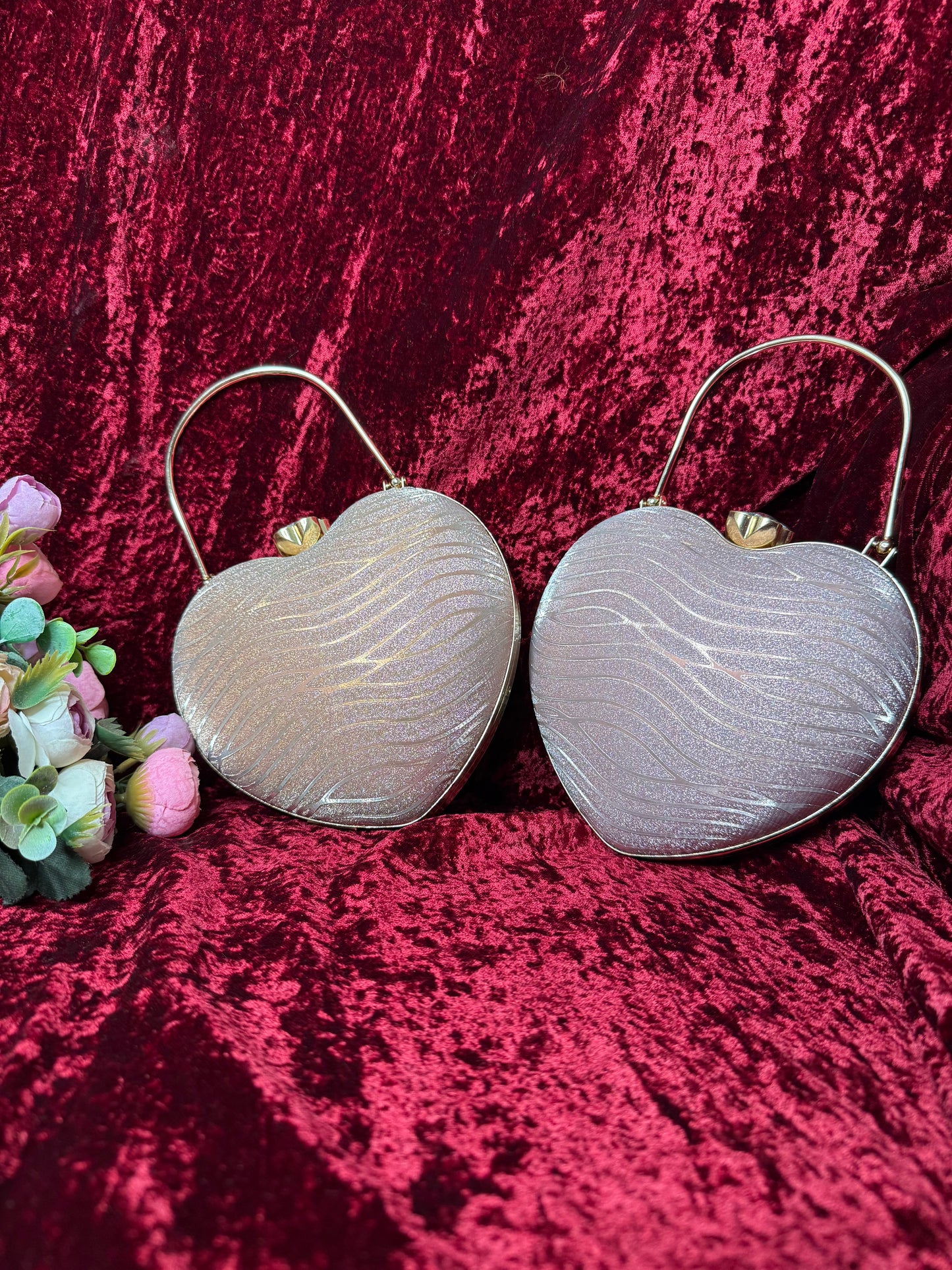 Pink Heart Clutch