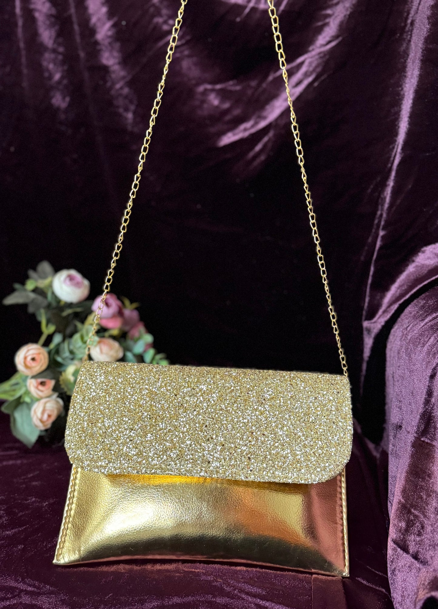 Gold Envelope Handbag