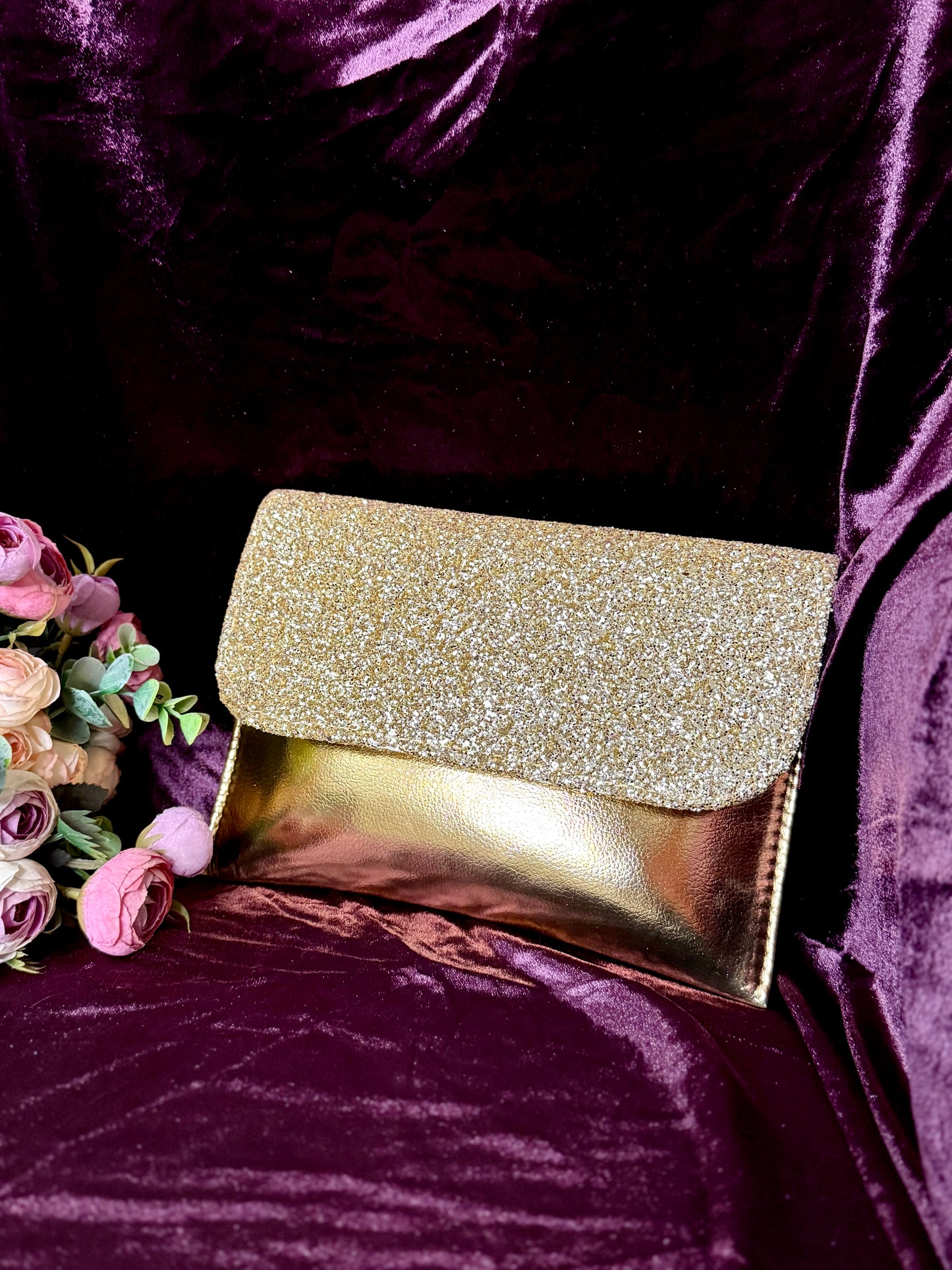 Gold Envelope Handbag