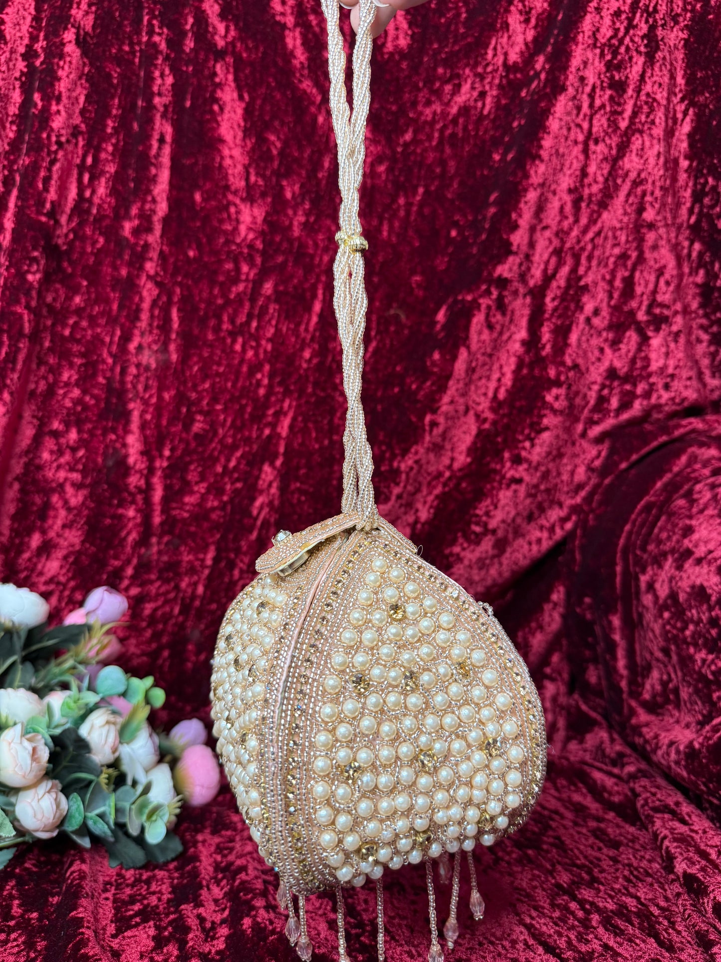 Lotus potli in Rose Gold colour