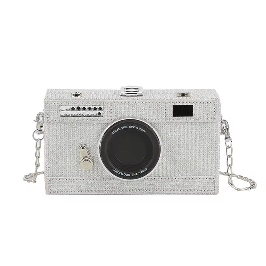 Silver Camera Bag