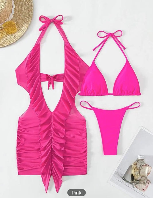 Hot Ruffle Beach Wear