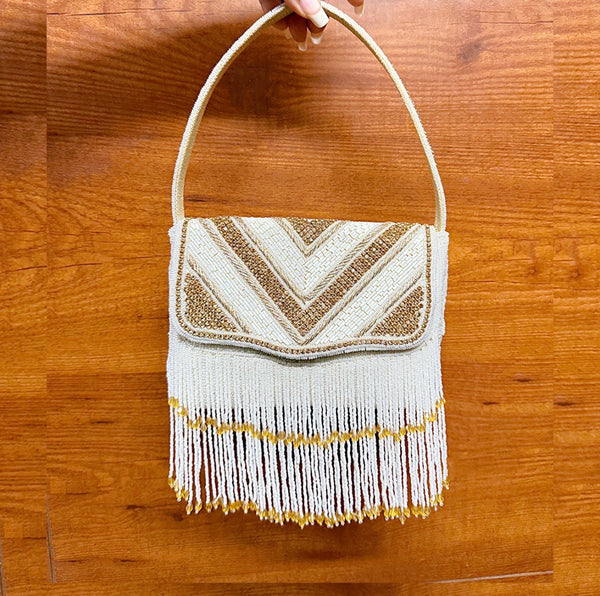 Tassel love White and Gold