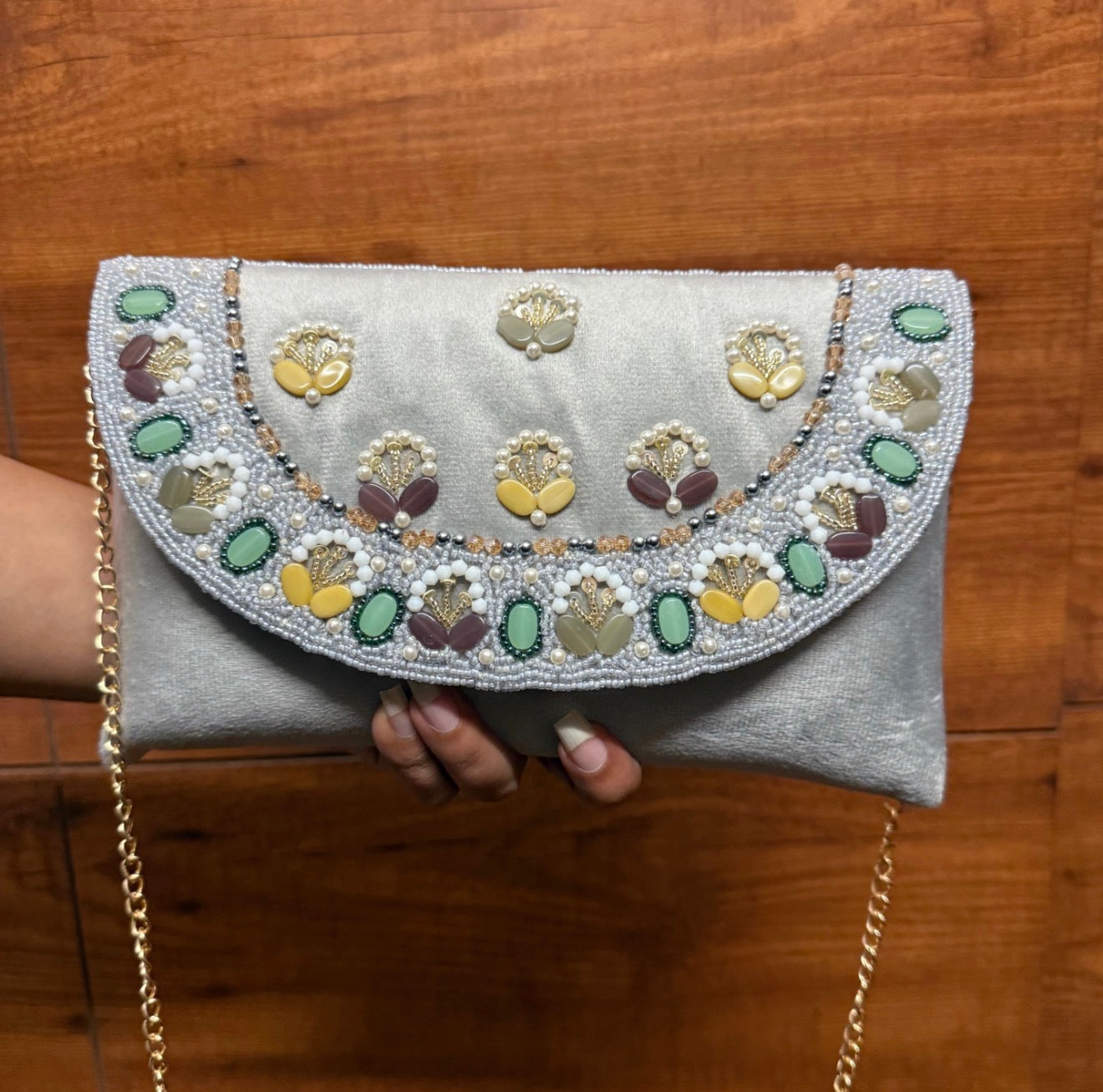 BeadLove envelope handbag