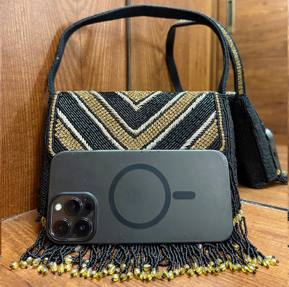 Tassel love black bag
