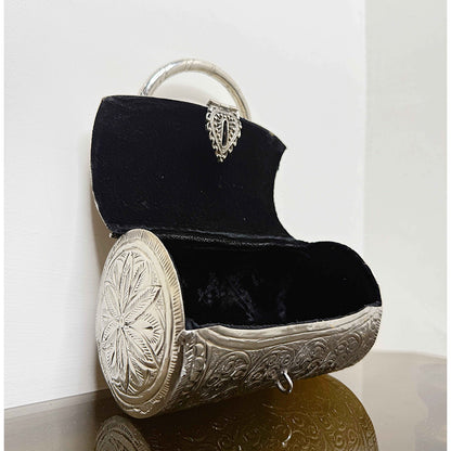Cylin Silver Metal Bag