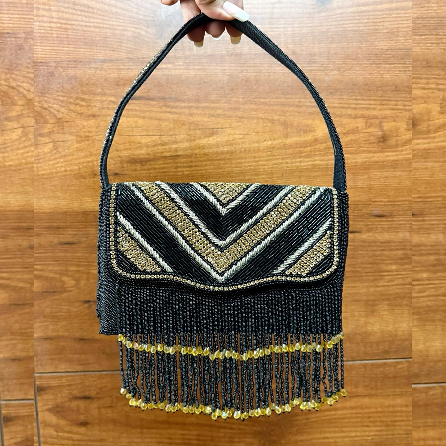 Tassel love black bag