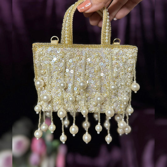 Light Gold Mini Tassel Sling